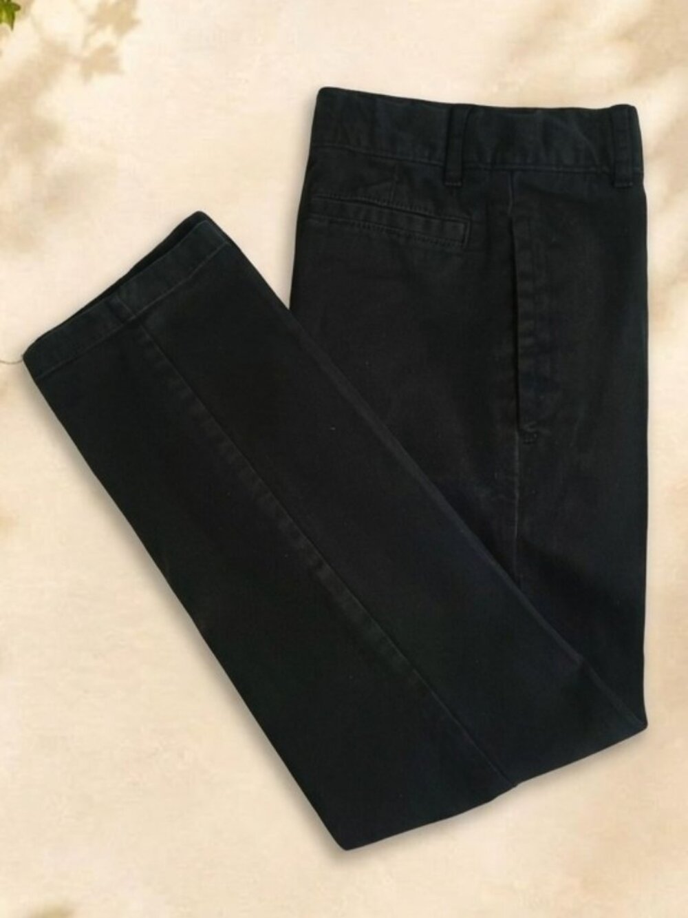 Kids Place Size 6 Slim Black Flat Front Chino School Or Formal Dress Pants